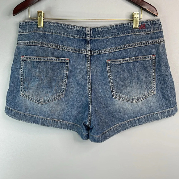 Y2K Vintage American Eagle Denim Utility Shorts Blue Medium Wash AE Supply Co 12 - Picture 7 of 12